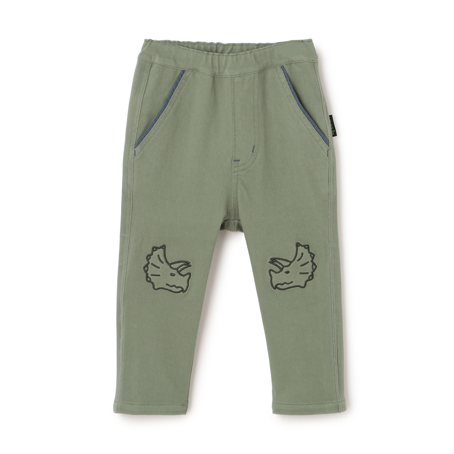 恐竜と火山ロング丈テーパードパンツ