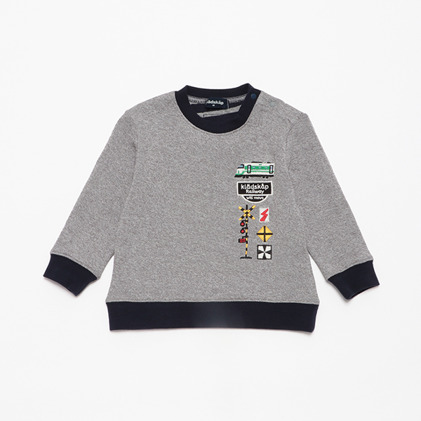 【人気商品再入荷】【直営店で取り扱い無し】電車と踏切接結長袖Tシャツ