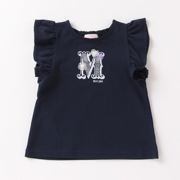 M花ラッフル袖Ｔシャツ