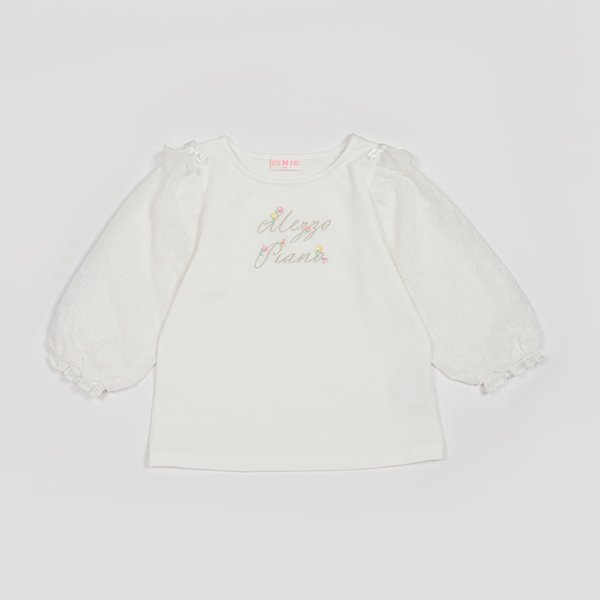 スイートピーロゴ　7分袖Tシャツ