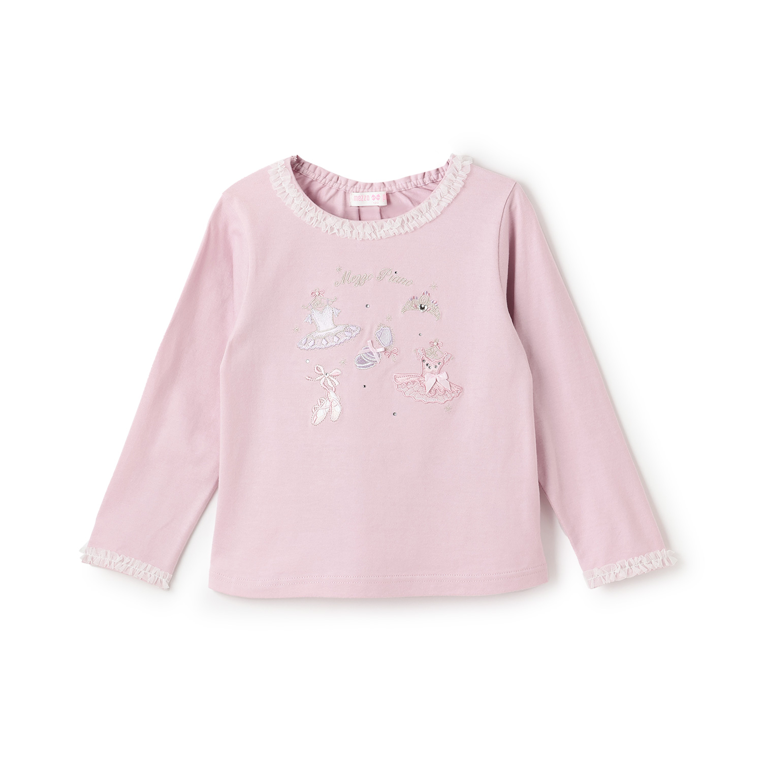 バレエ刺しゅう　長袖Tシャツ