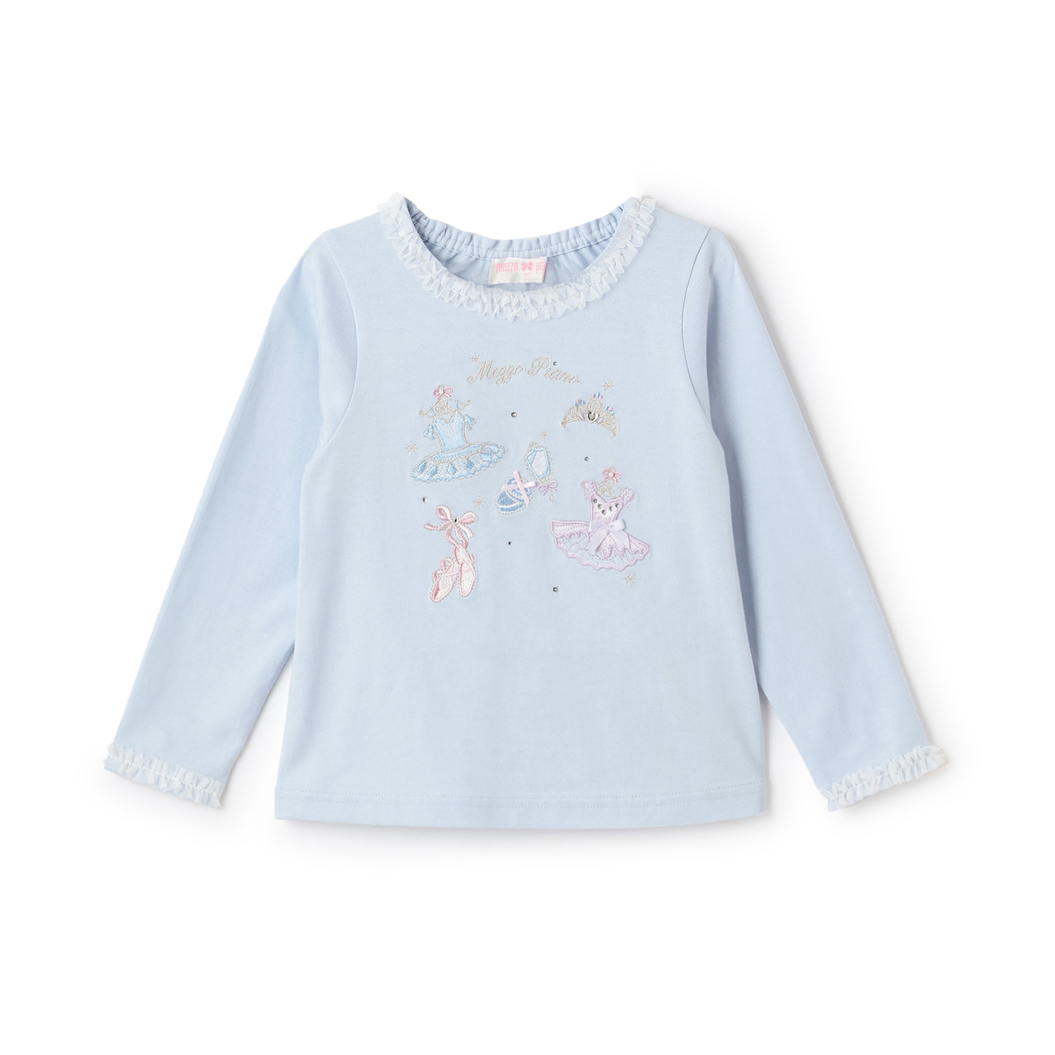 バレエ刺しゅう　長袖Tシャツ