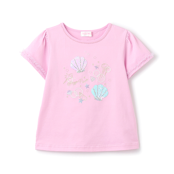 シェルスパンコール　半袖Tシャツ