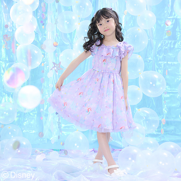 【Disneyアリエル】総柄ワンピース