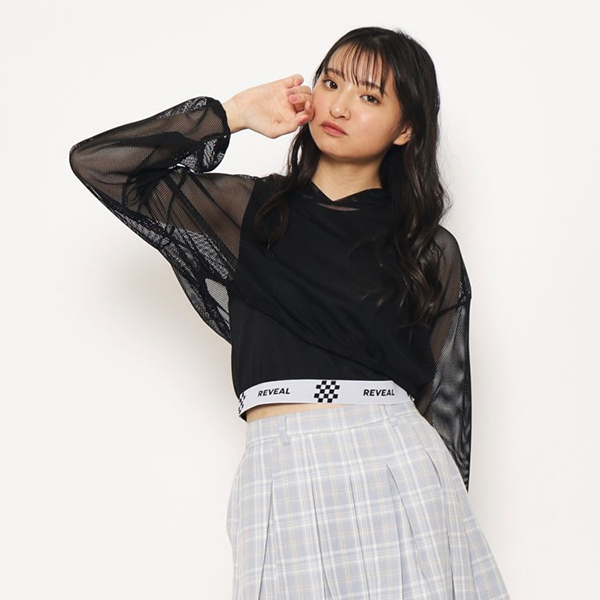 【2点SET】フード付メッシュプルオーバー＋インナー