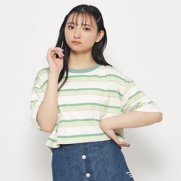 マルチカラーボーダーTシャツ