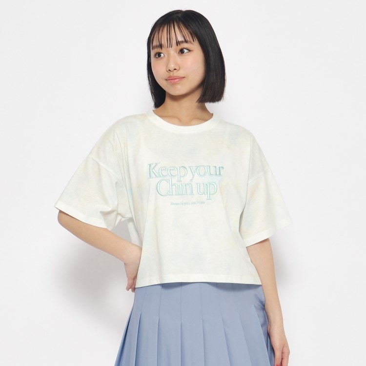 タイダイ柄短丈Tシャツ