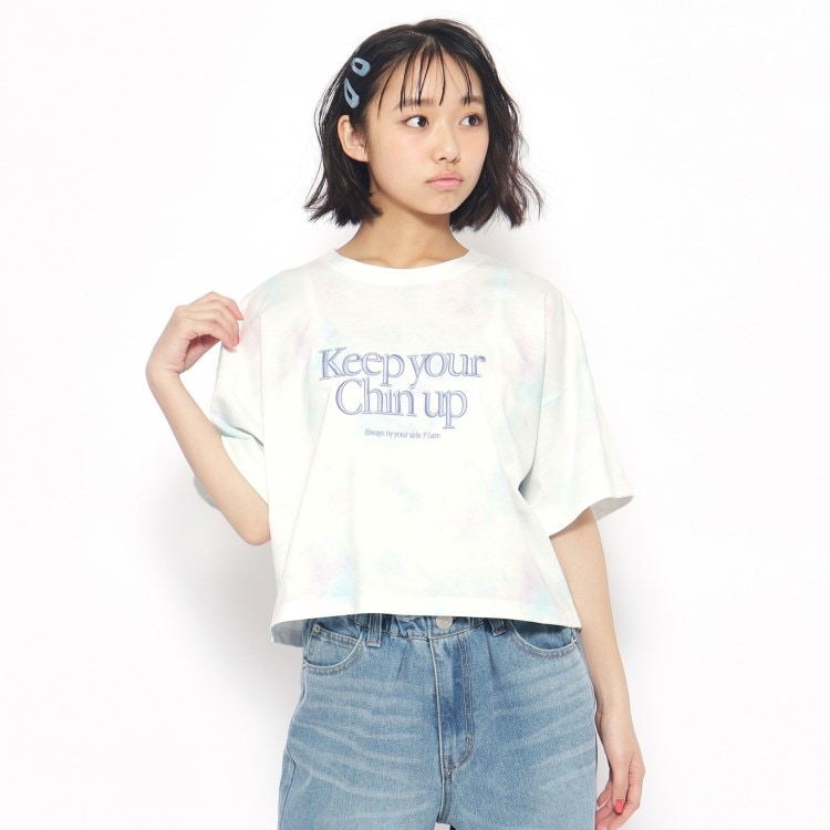 タイダイ柄短丈Tシャツ