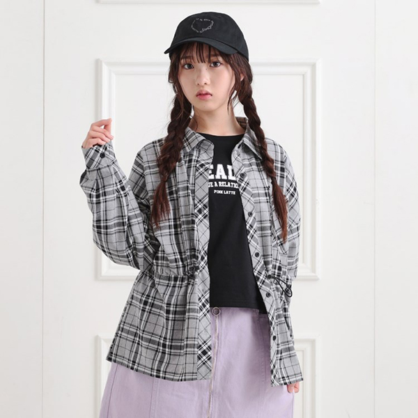 【セットアイテム】チェックシャツ＋ロンT