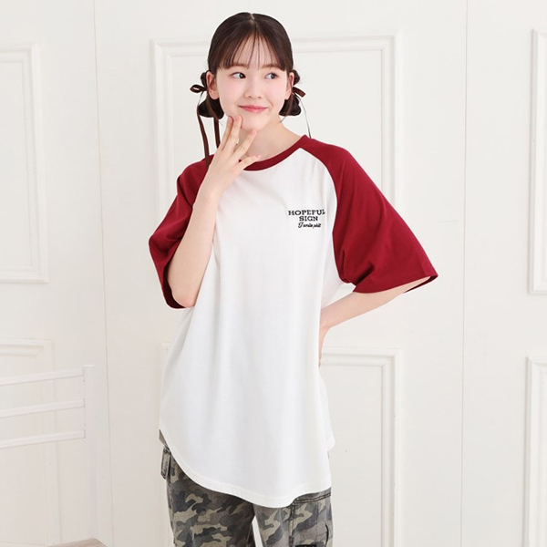 【再値下げ】ワッペン風チュニックTシャツ