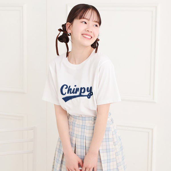 ツイルアップリケTシャツ