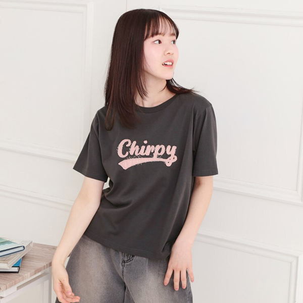 ツイルアップリケTシャツ