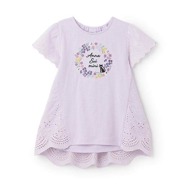 【人気商品再入荷】【直営店で取り扱い無し】花猫刺しゅう 半袖Tシャツ