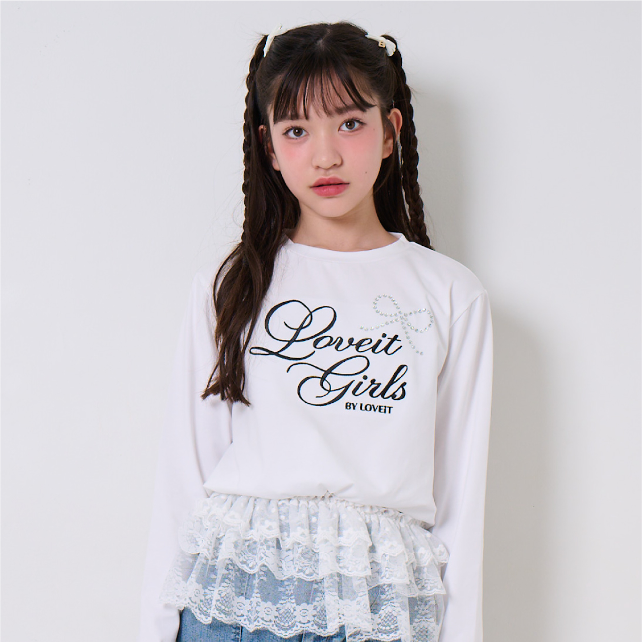 キラキラリボンTシャツ