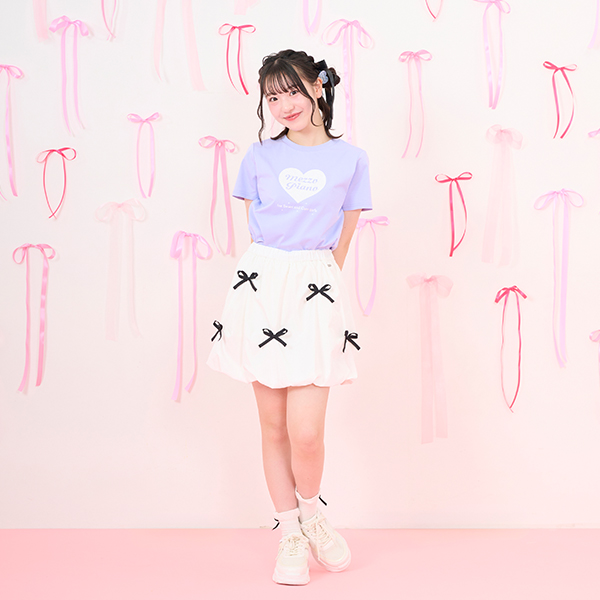 リボンいっぱいぷっくりスカパン