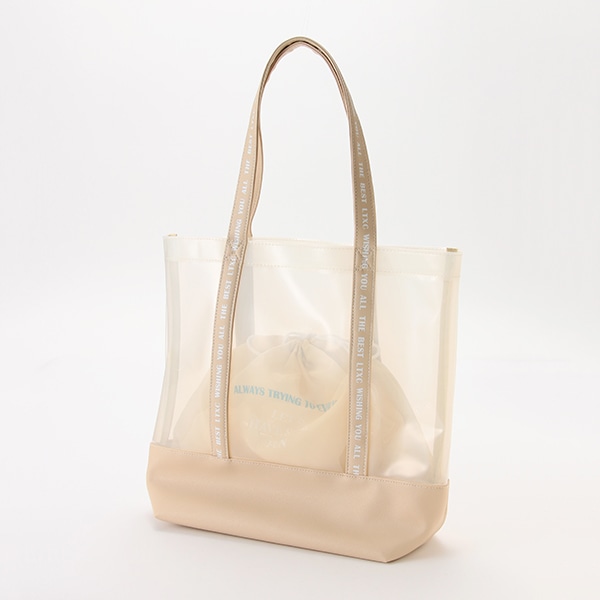 巾着つきビニールトートBAG