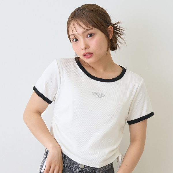 【接触冷感/ひんやり】ドロストテレコTシャツ