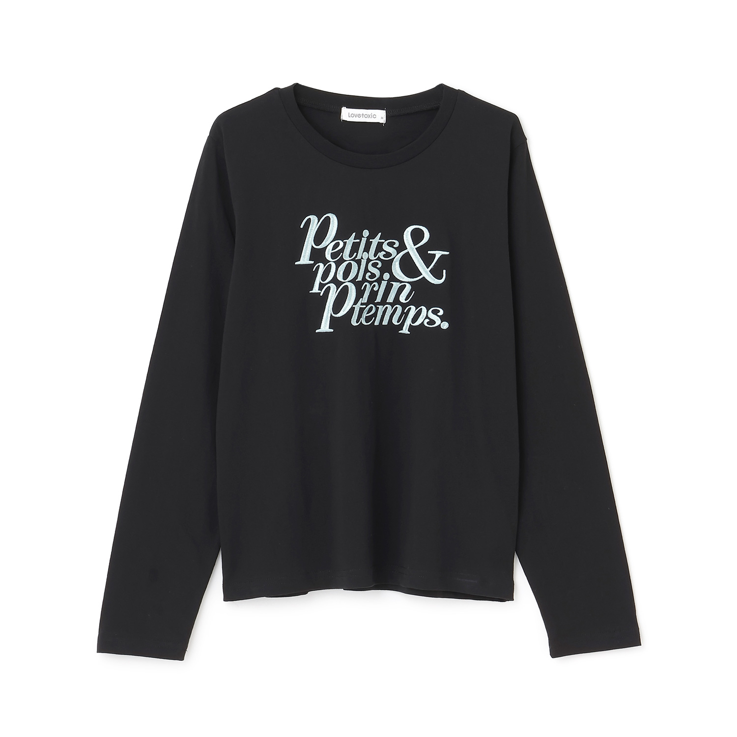 ロゴ刺しゅう長袖Tシャツ