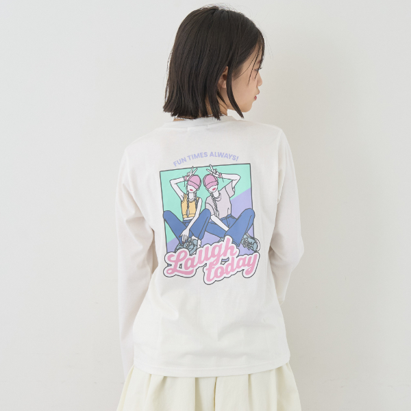 【7days】バックガールロンT