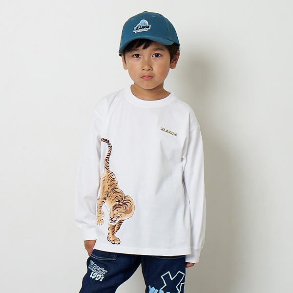 虎柄長袖Tシャツ