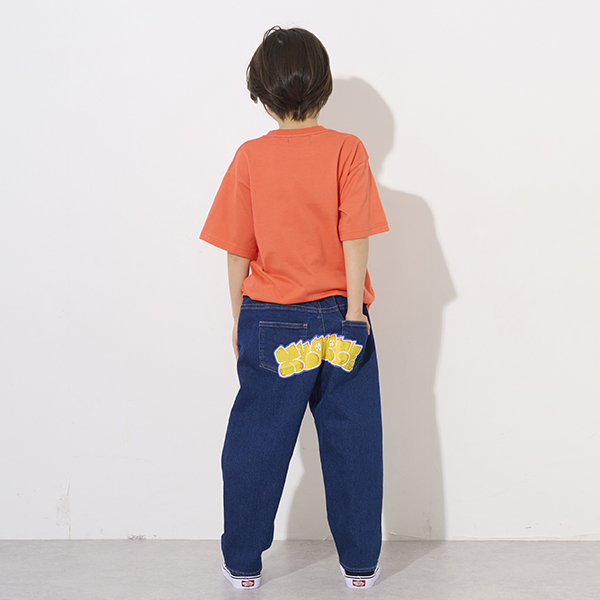 グラフィティロゴストレッチデニムパンツ