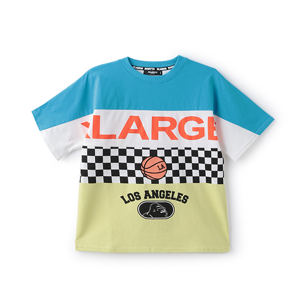パネル柄半袖Tシャツ