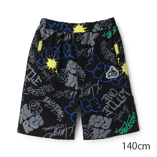 グラフィティ総柄ショートパンツ