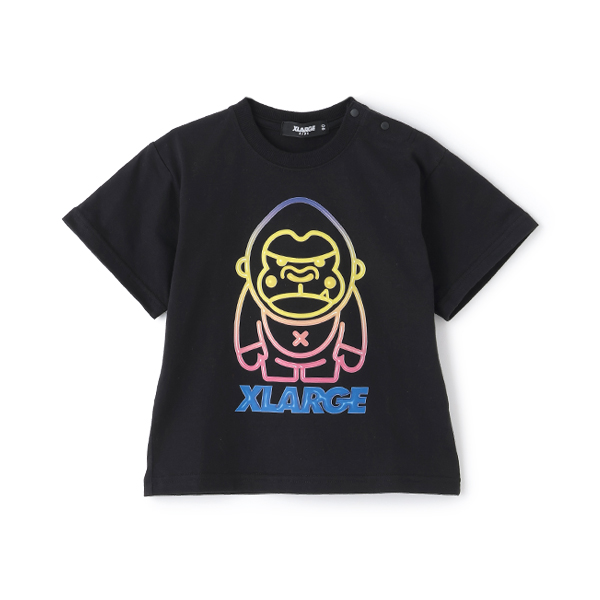ネオンファニーゴリラ半袖Tシャツ