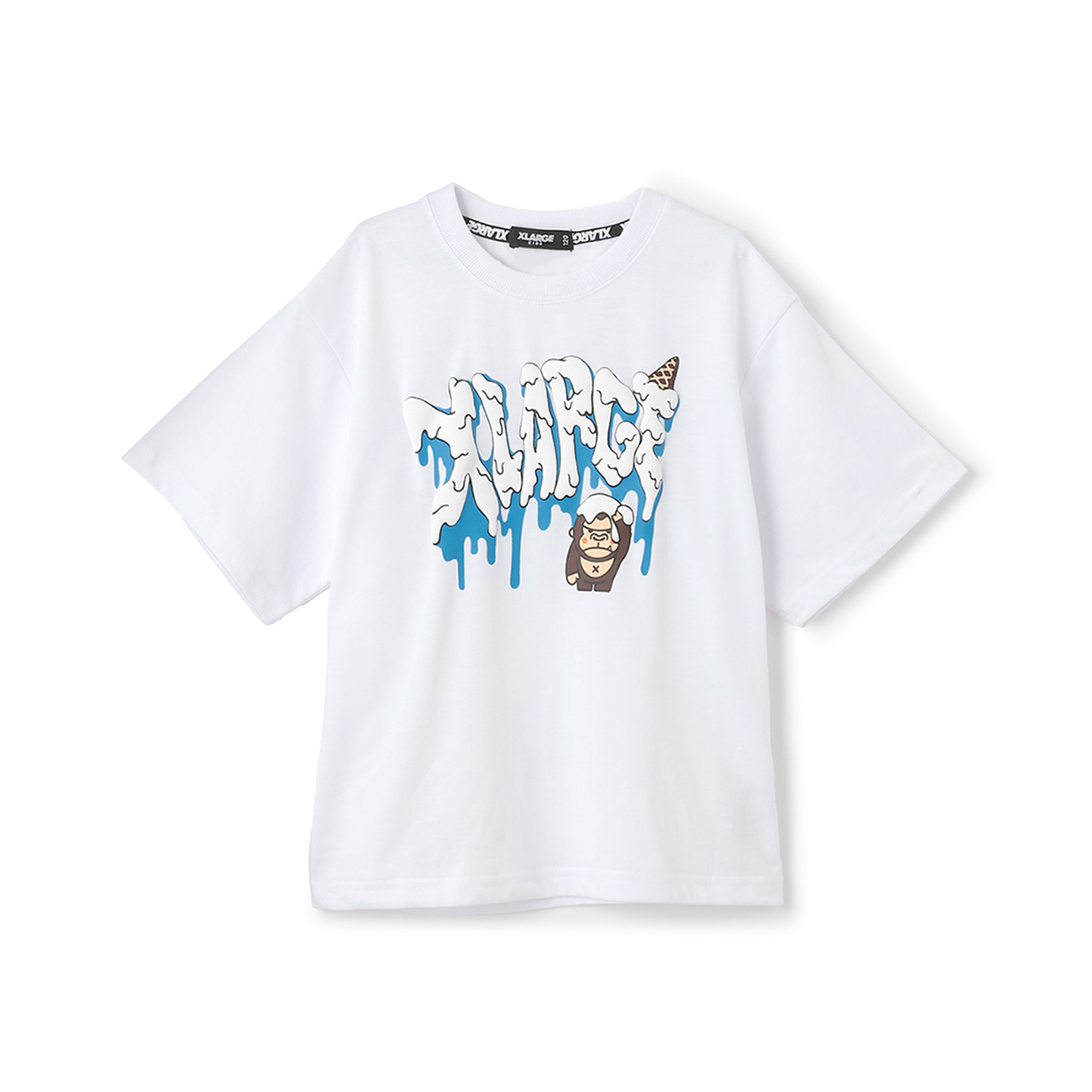 【吸水速乾】ファニーゴリラ&アイスクリーム半袖Tシャツ