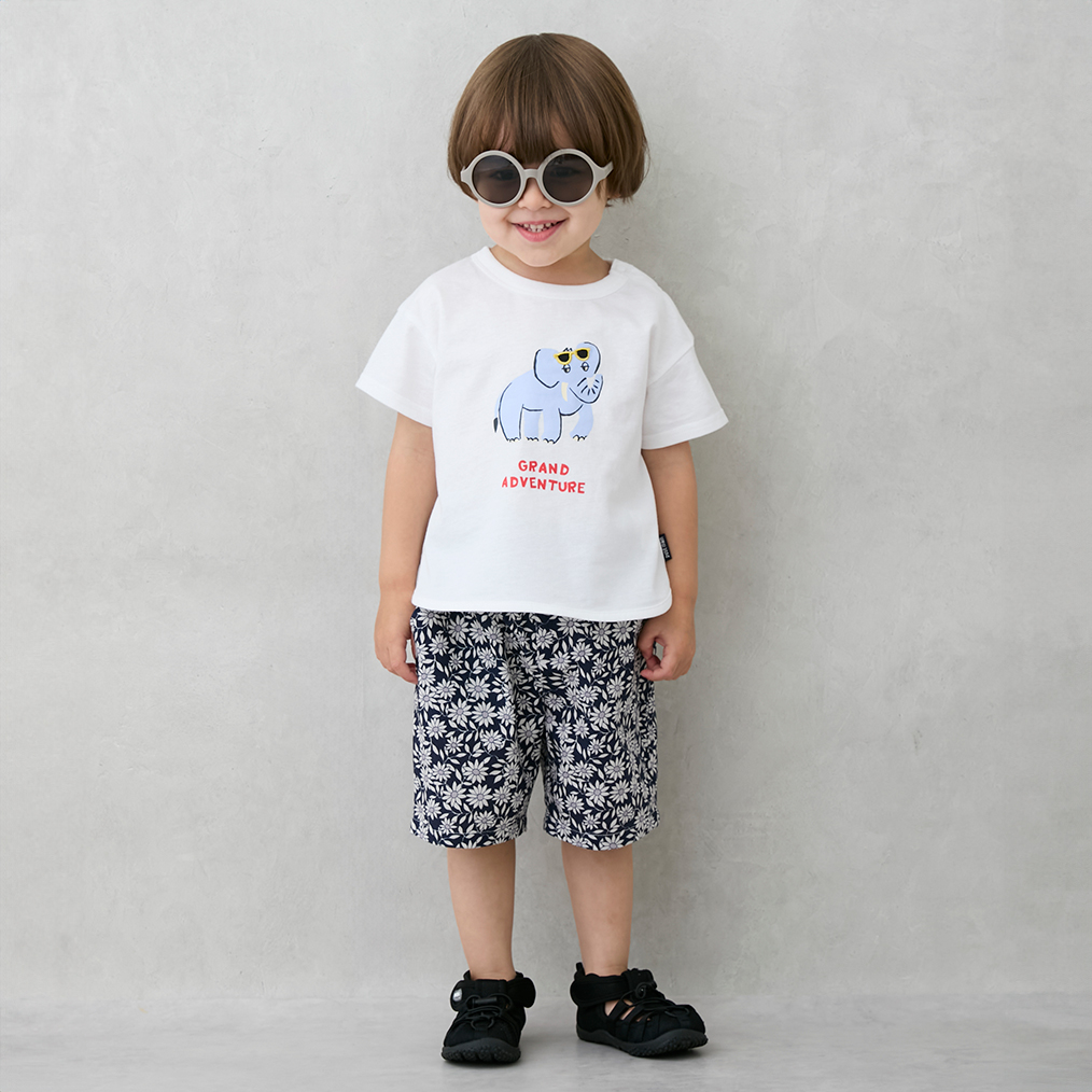 総柄ハーフパンツ