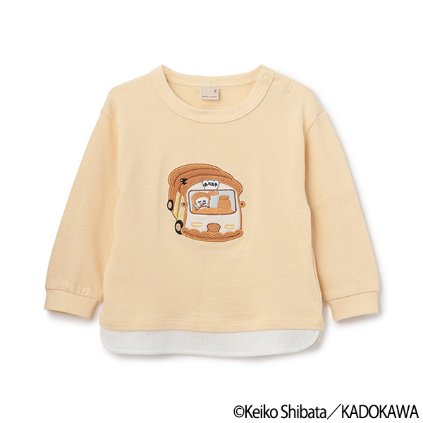 【パンどろぼう】アップリケ長袖Tシャツ