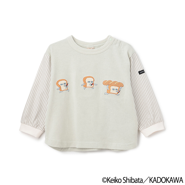 【パンどろぼう】袖布帛Tシャツ