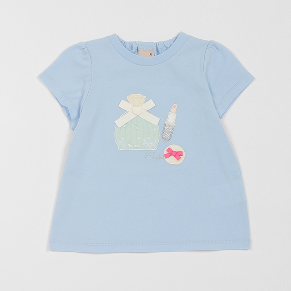【防汚/リンク】キラキラモチーフTシャツ(キッズサイズ)
