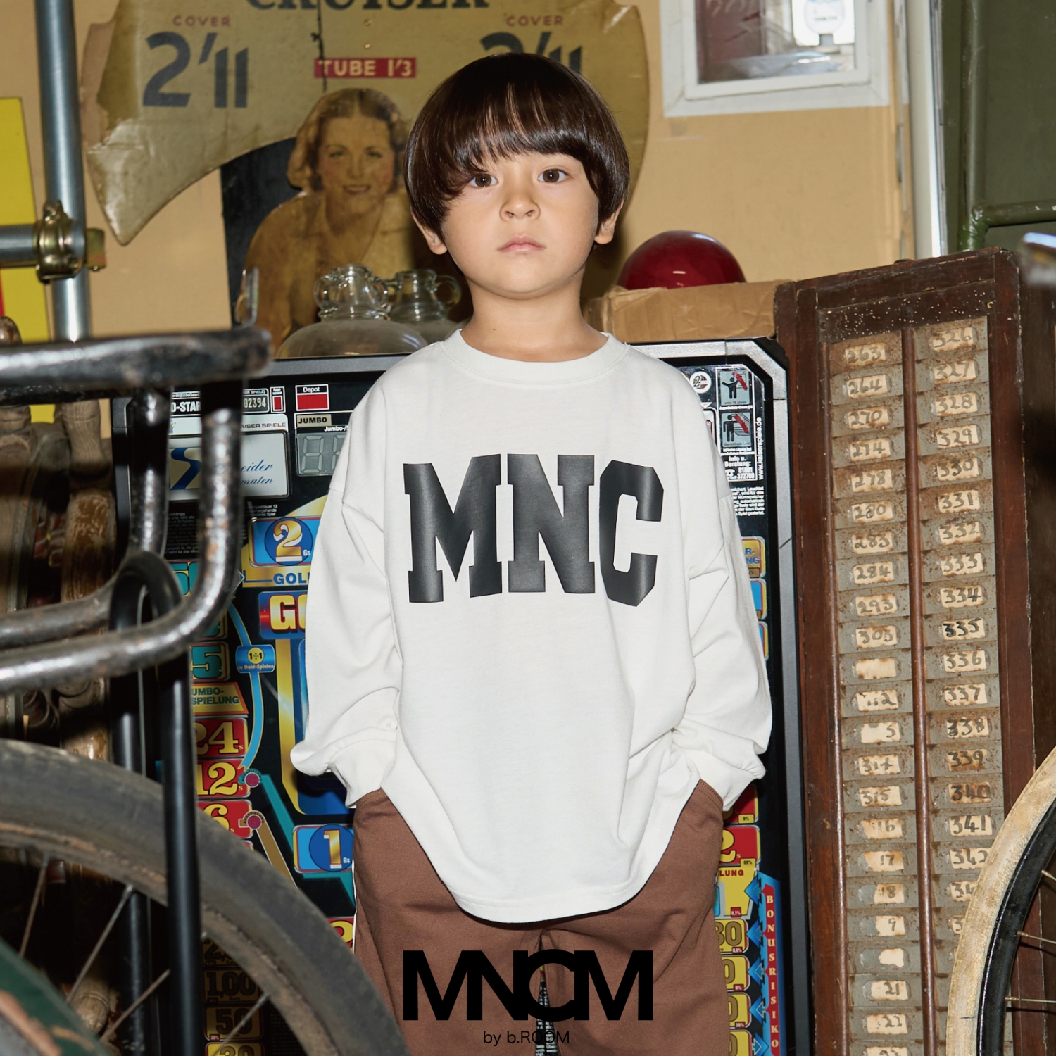 【MNCM】【カイテキ天竺】ロゴプリントビッグTシャツ