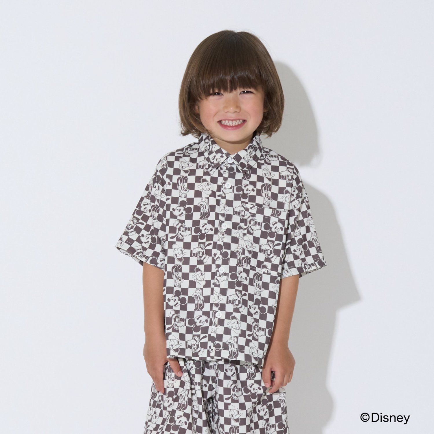 【Disney】【セットアップ可】総柄シャツ
