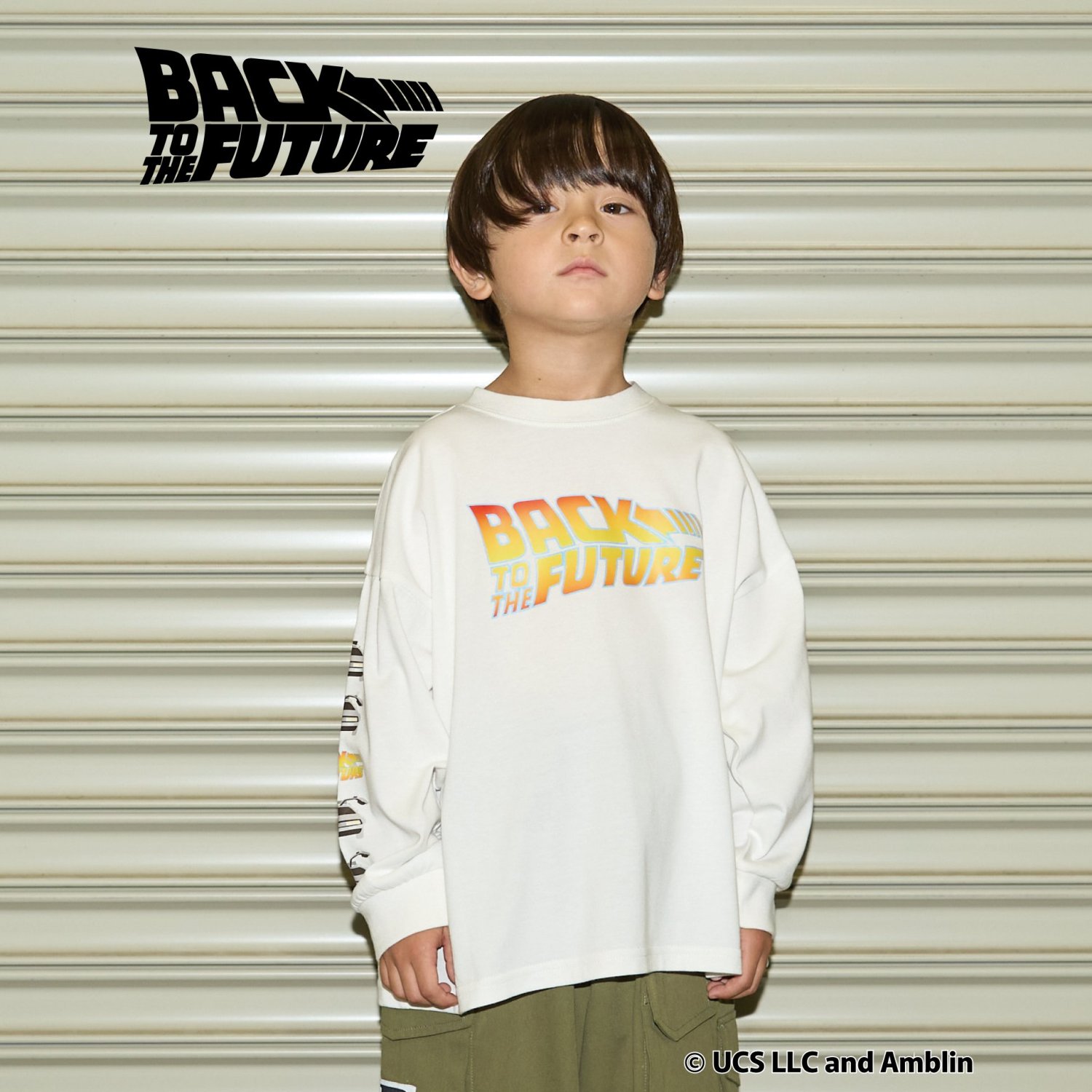 【BACK TO THE FUTURE 40TH】【MNCM】【カイテキ天竺】プリントビッグTシャツ