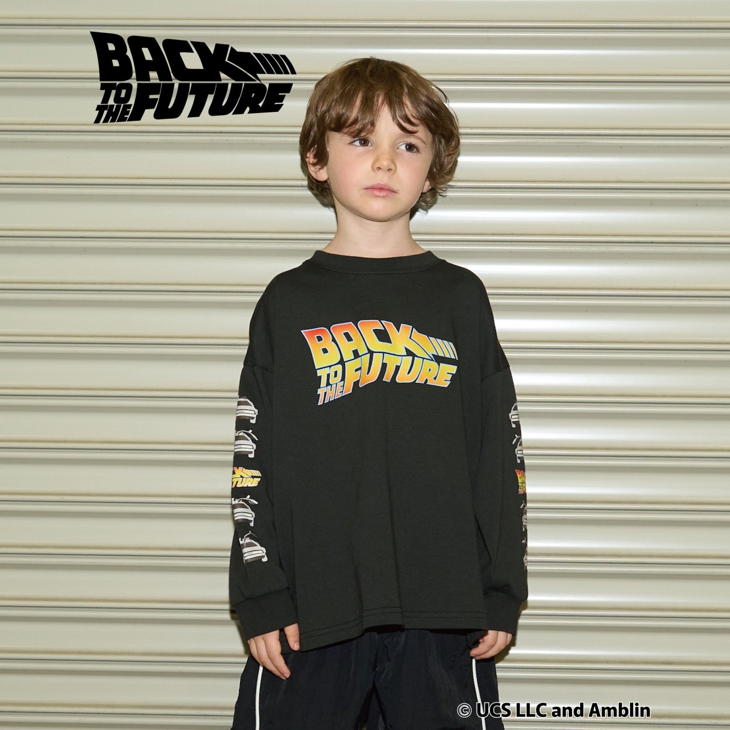 【BACK TO THE FUTURE 40TH】【MNCM】【カイテキ天竺】プリントビッグTシャツ