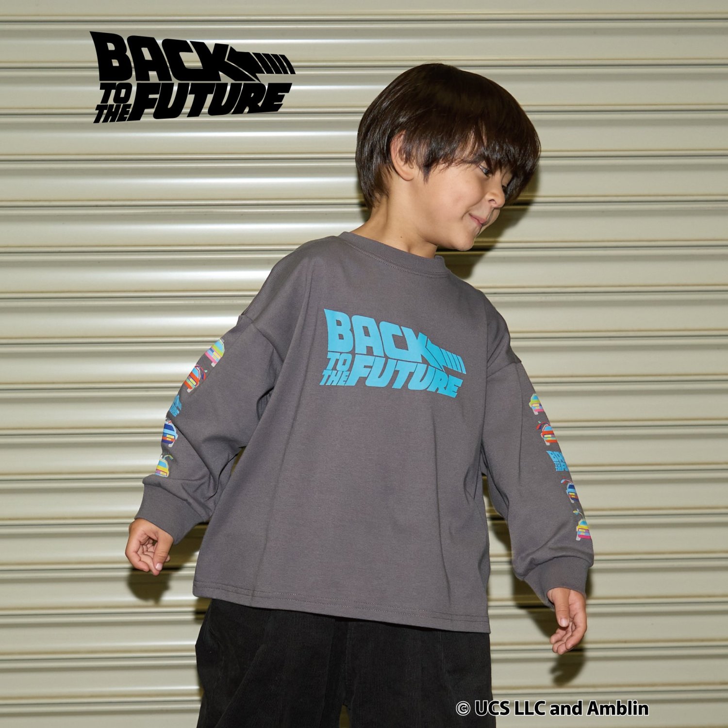 【BACK TO THE FUTURE 40TH】【MNCM】【カイテキ天竺】プリントビッグTシャツ