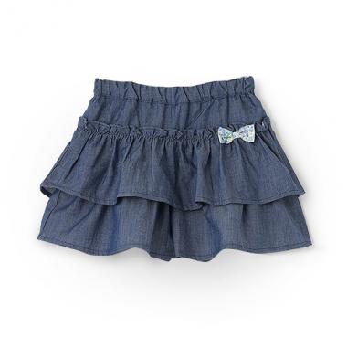 デニムフリルキュロット