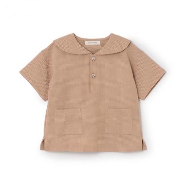 サッカーギンガムセーラーシャツ