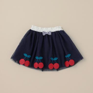 さくらんぼチュールスカート
