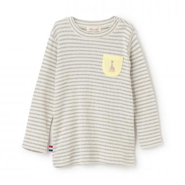テレコボーダー長袖Tシャツ
