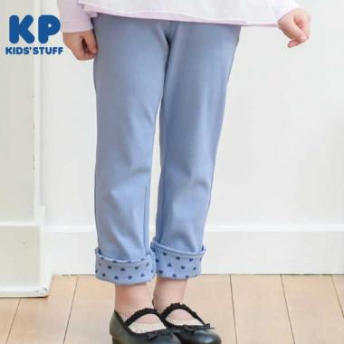 ストレッチ裾ロールアップパンツ(110～130)
