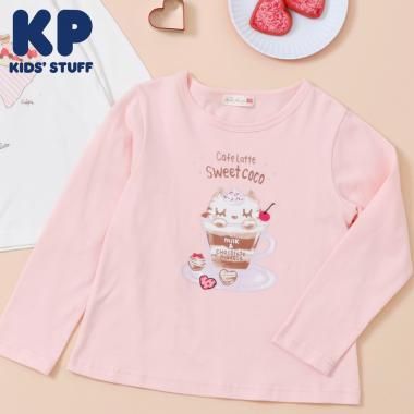ラテcocoプリント長袖Tシャツ