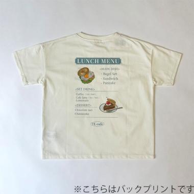 ソロナカフェスイーツ柄半袖Tシャツ