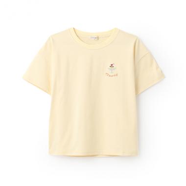 ソロナカフェスイーツ柄半袖Tシャツ