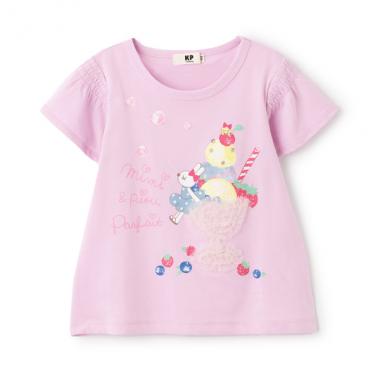 mimiちゃん＆パフェ 半袖Ｔシャツ