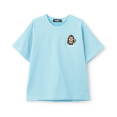 【人気商品再入荷】【直営店で取り扱い無し】ワンポイントゴリラ&後首バナナ 半袖Tシャツ