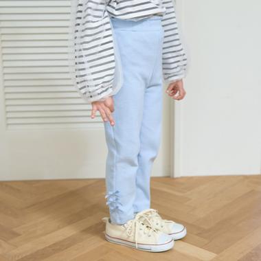【大人気カラー再入荷】【ともパン】リボンリボンストレートパンツ