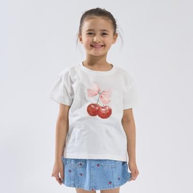 【ソフトコットン】アソートリボンモチーフプリントTシャツ